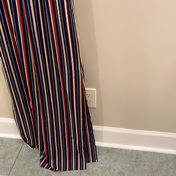 Navy Striped Jumpsuit - Picture 3 of 3